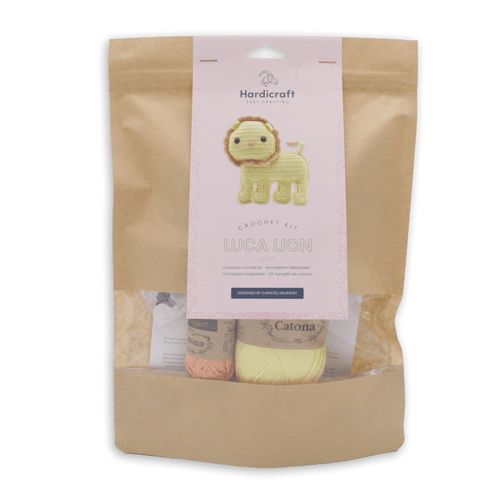 Hardicraft USA - DIY Crochet Kit - Luca Lion - Pisgah Needleworks
