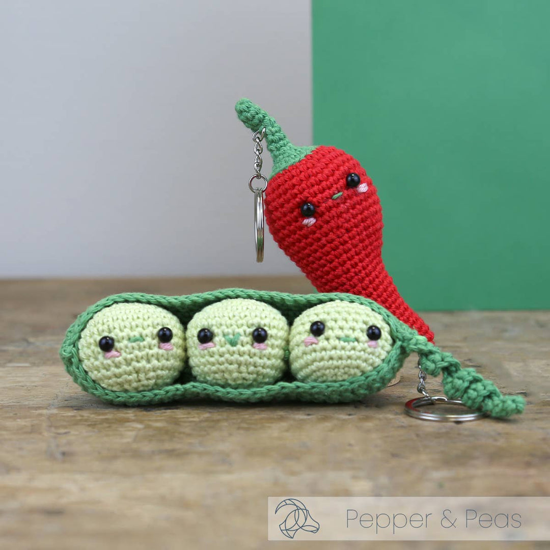Hardicraft USA - DIY Crochet Kit - Pepper Bag Charm - Pisgah Needleworks