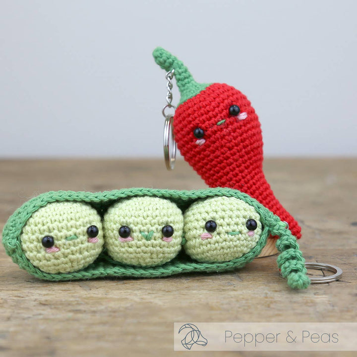 Hardicraft USA - DIY Crochet Kit - Pepper Bag Charm - Pisgah Needleworks