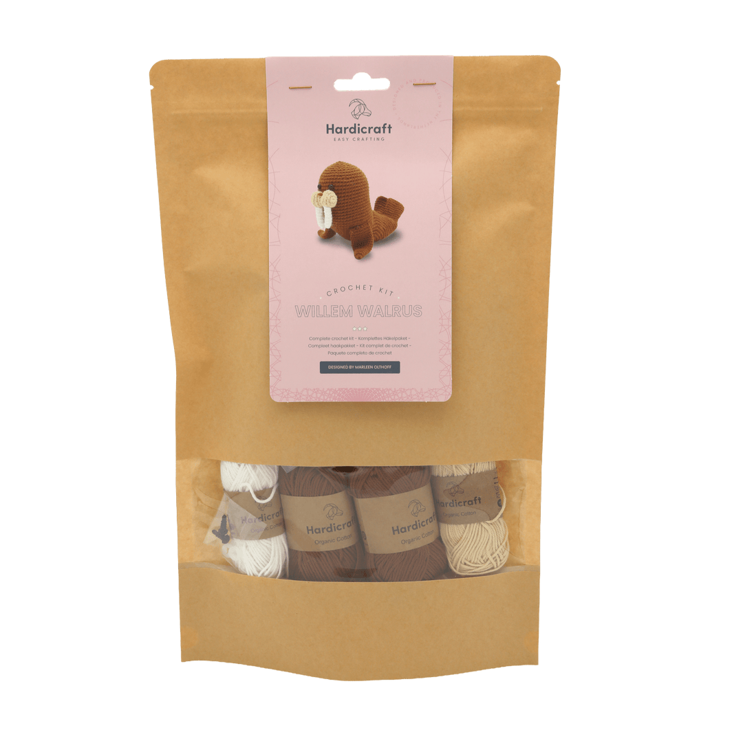 Hardicraft USA - DIY Crochet Kit - Willem Walrus - Pisgah Needleworks