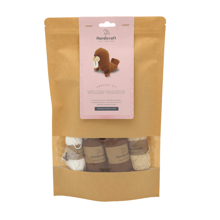 Hardicraft USA - DIY Crochet Kit - Willem Walrus - Pisgah Needleworks