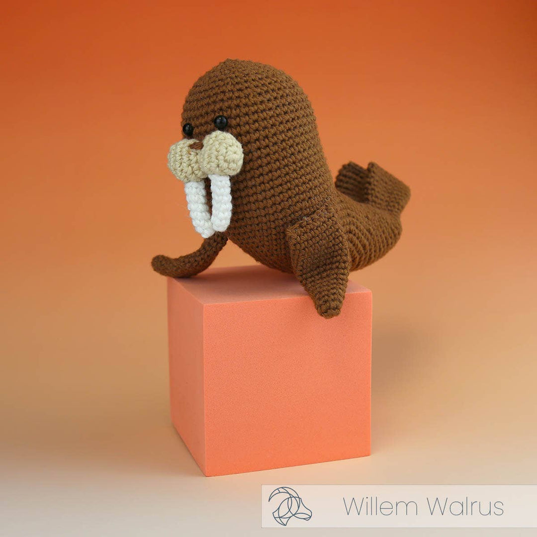 Hardicraft USA - DIY Crochet Kit - Willem Walrus - Pisgah Needleworks