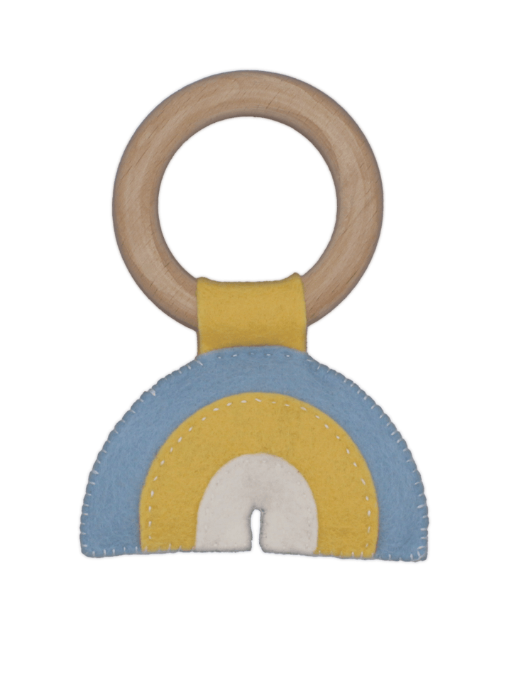 Hardicraft USA - DIY Felt Kit - Rainbow Rattle - Blue - Pisgah Needleworks
