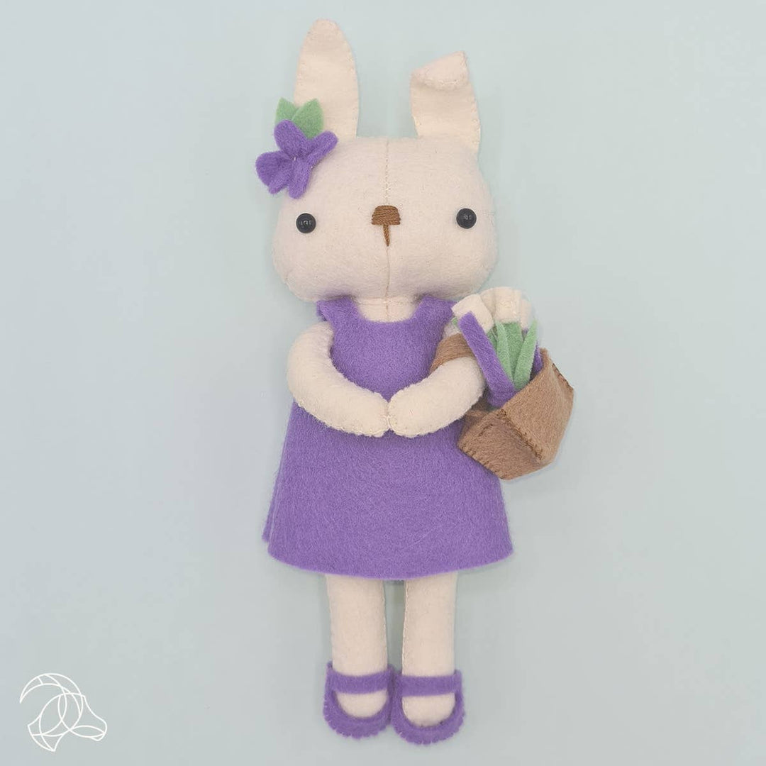 Hardicraft USA - DIY Felt Kit - Sophie Rabbit - Pisgah Needleworks