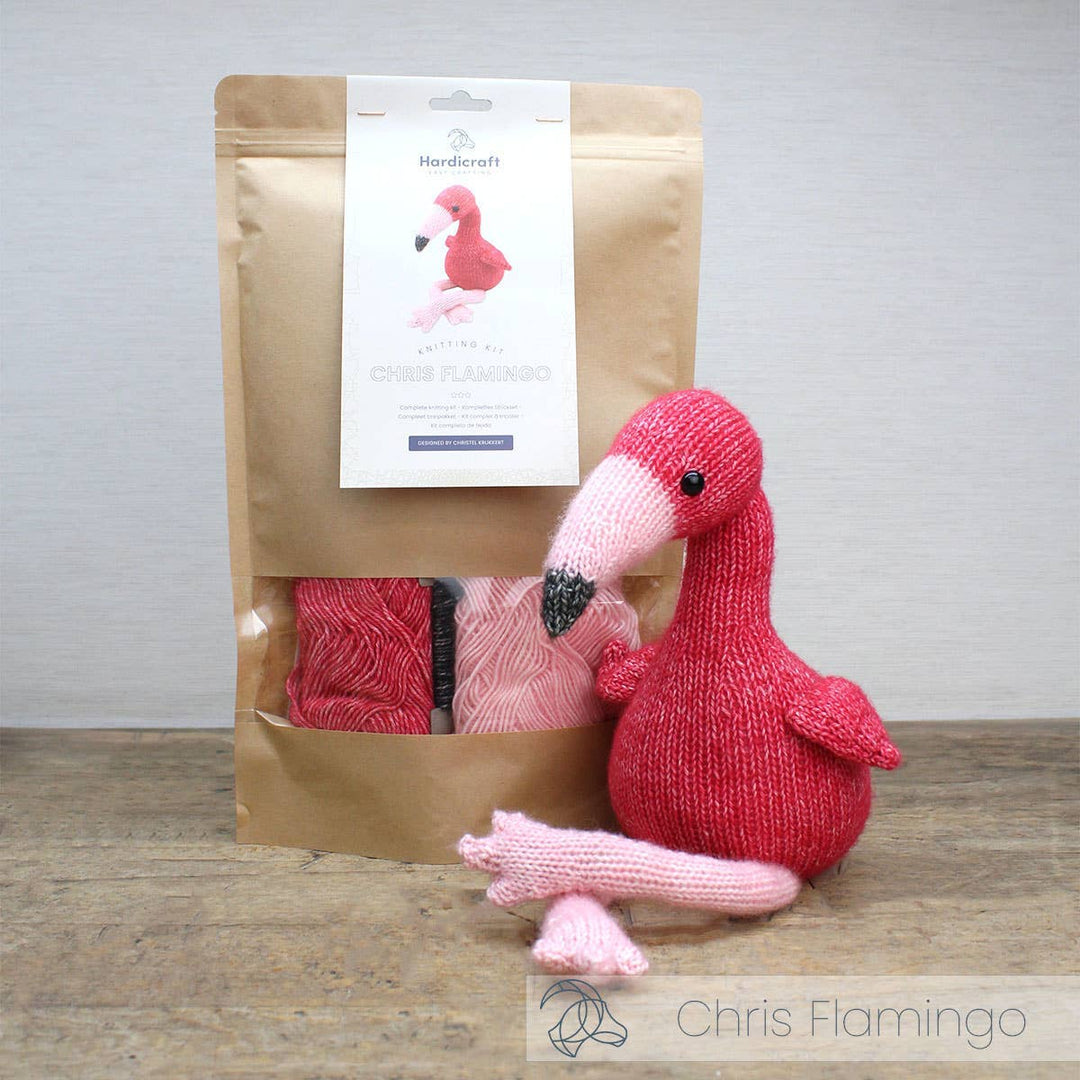 Hardicraft USA - DIY Knitting Kit - Chris Flamingo - Pisgah Needleworks
