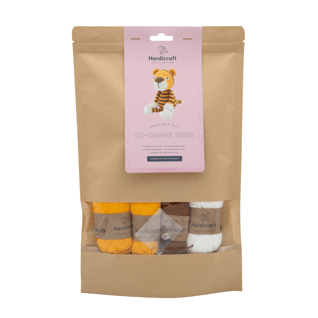 Hardicraft Yu - Cheng Tiger DIY Crochet Kit - Pisgah Needleworks