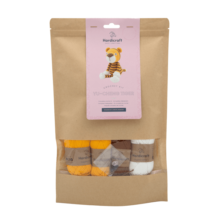 Hardicraft Yu - Cheng Tiger DIY Crochet Kit - Pisgah Needleworks
