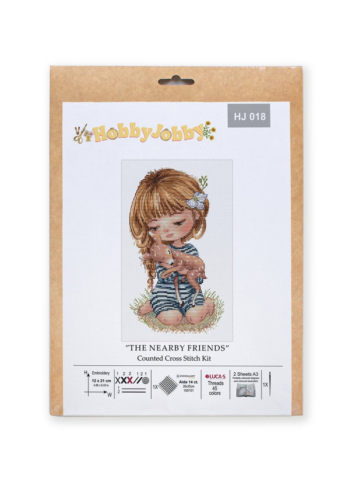 Hobby Jobby "The Nearby Friends Counted Cross Stitch Kit - Pisgah Needleworks