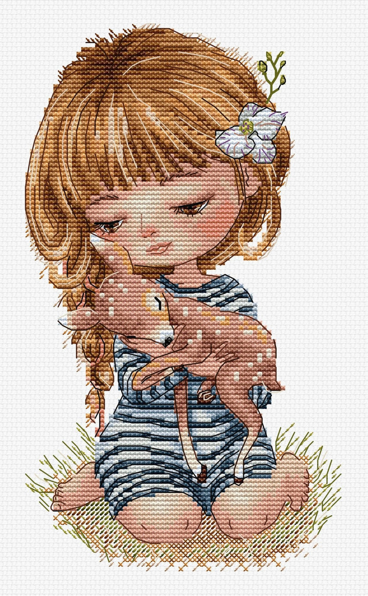 Hobby Jobby "The Nearby Friends Counted Cross Stitch Kit - Pisgah Needleworks
