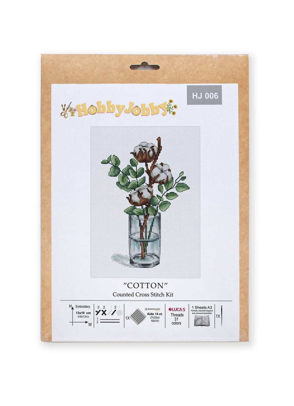 HobbyJobby - Cross Stitch Kit HobbyJobby - Cotton - Pisgah Needleworks