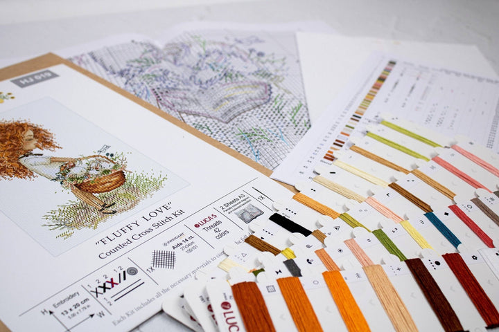 HobbyJobby - Cross Stitch Kit HobbyJobby - Fluffy Love - Pisgah Needleworks