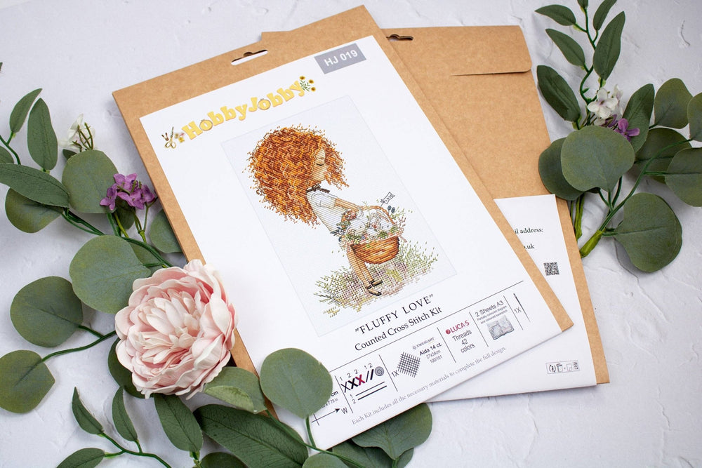 HobbyJobby - Cross Stitch Kit HobbyJobby - Fluffy Love - Pisgah Needleworks