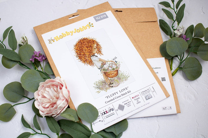 HobbyJobby - Cross Stitch Kit HobbyJobby - Fluffy Love - Pisgah Needleworks