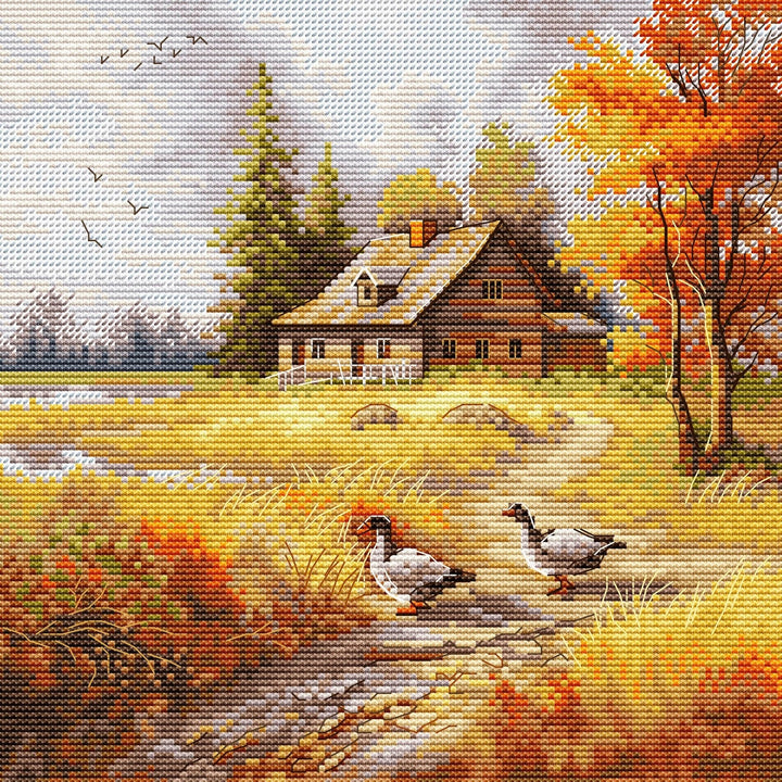 HobbyJobby - Cross Stitch Kit HobbyJobby - Golden Autumn - Pisgah Needleworks