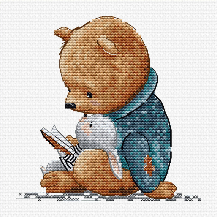 HobbyJobby – The Bedtime Story Counted Cross Stitch Kit (14ct Aida) - Pisgah Needleworks