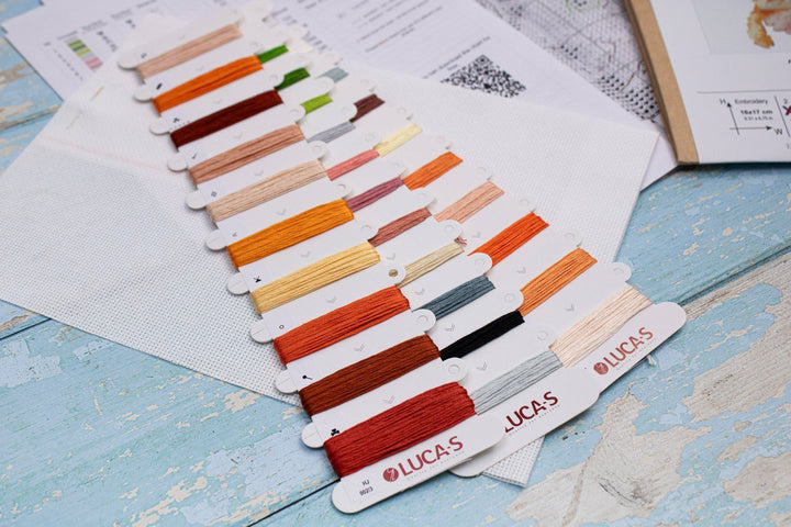 HobbyJobby – The Gingers Counted Cross Stitch Kit (16ct Aida) - Pisgah Needleworks