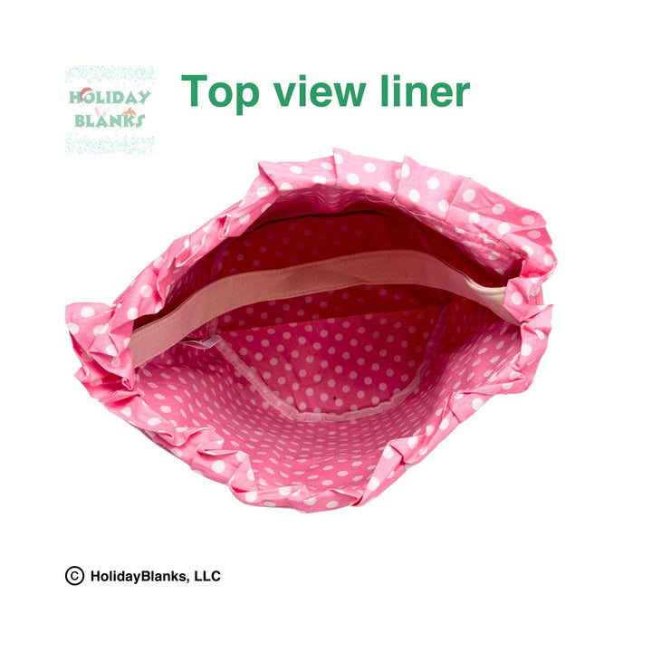 Holiday Blanks - Easter basket embroidery blanks with small dot design: Blue - Pisgah Needleworks
