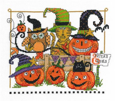 Imaginating “Boo Friends” Halloween Cross Stitch Pattern - Pisgah Needleworks