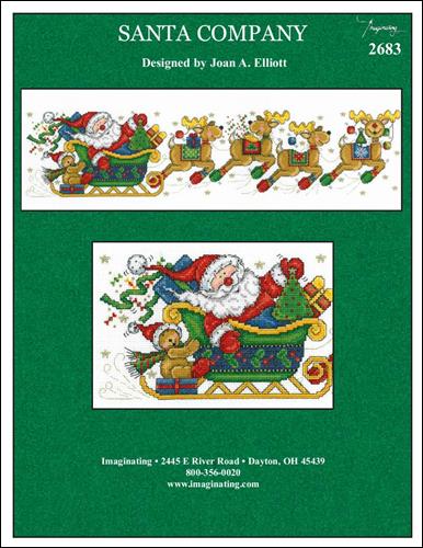 Imaginating “Santa Company” Christmas Cross Stitch Pattern by Joan Elliott - Pisgah Needleworks