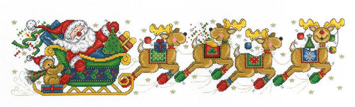 Imaginating “Santa Company” Christmas Cross Stitch Pattern by Joan Elliott - Pisgah Needleworks