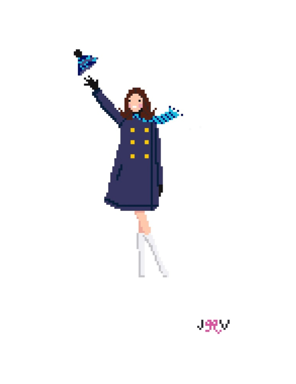 Jennifer Vallez Needlepoint – JV224 Mary Tyler Moore Needlepoint Canvas - Pisgah Needleworks