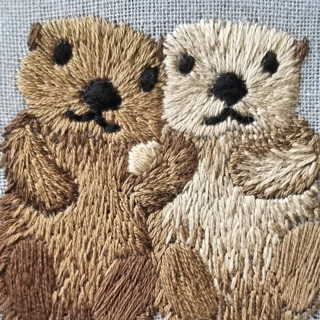 Jessica Long Embroidery – Otterly Adorable Embroidery Kit - Pisgah Needleworks