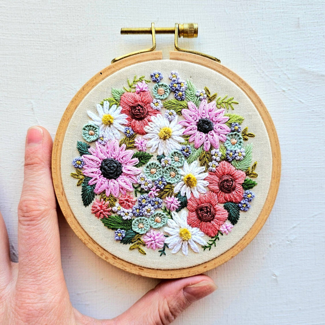 Jessica Long Embroidery - Wildflower Sampler Embroidery Craft Kit - Pisgah Needleworks