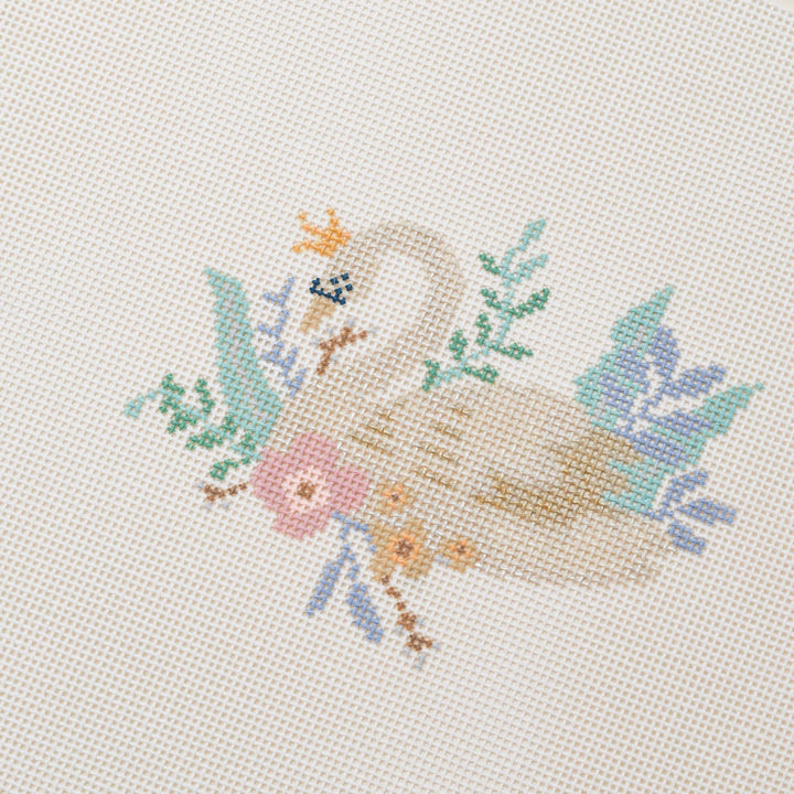 La Fete Needlepoint - 12 Days Of Christmas - Seven Swans A - Swimming - Pisgah Needleworks