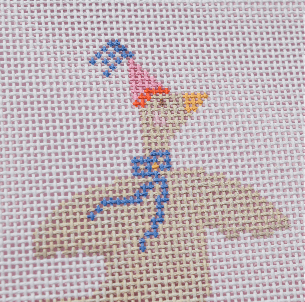 La Fete Needlepoint - Party Animals - Goose Needlepoint Canvas - Pisgah Needleworks