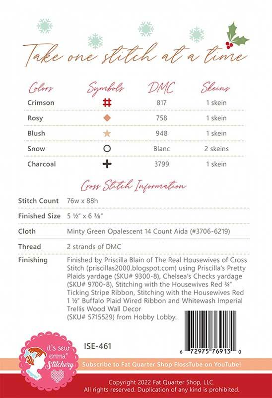 Lady Claus – Christmas Cross Stitch Pattern by It’s Sew Emma - Pisgah Needleworks