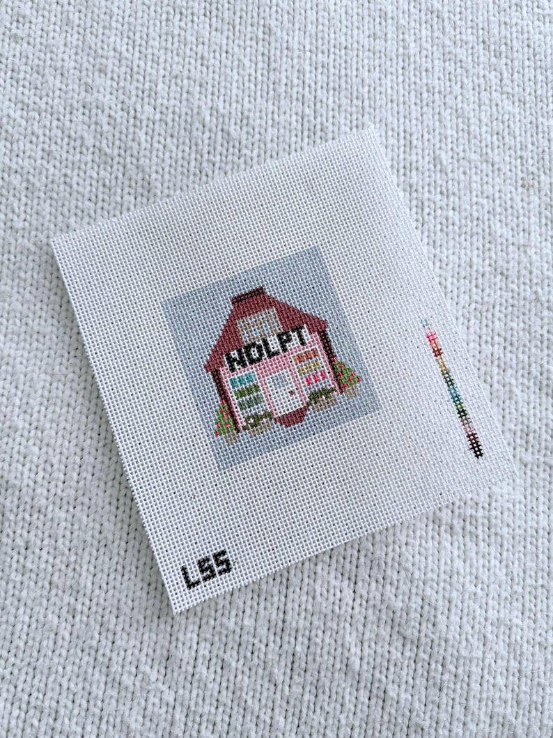 Lets Stitch Studio - Mini Needlepoint Shop 18 Mesh Canvas HandPainted Needlepoint - Pisgah Needleworks