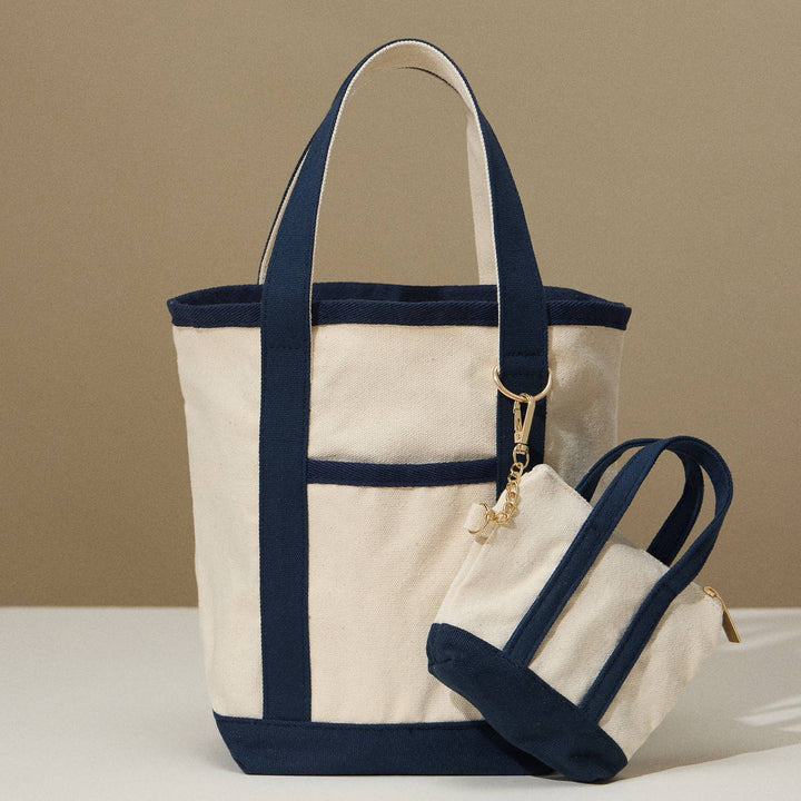 Lilla Haven - EcoCharm Cotton Everywhere - Carry Canvas Tote Bag - Small Size: Light Blue / One - size / 5DG78049 - Pisgah Needleworks