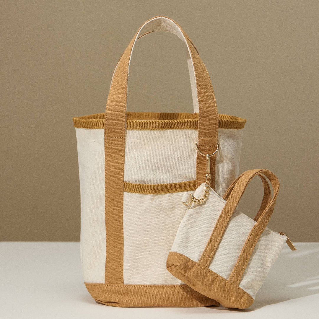 Lilla Haven - EcoCharm Cotton Everywhere - Carry Canvas Tote Bag - Small Size: Light Blue / One - size / 5DG78049 - Pisgah Needleworks