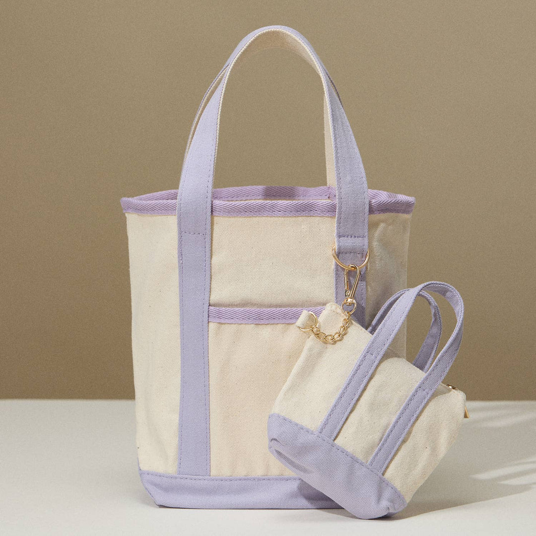 Lilla Haven - EcoCharm Cotton Everywhere - Carry Canvas Tote Bag - Small Size: Navy / One - size / 5DG78049 - Pisgah Needleworks