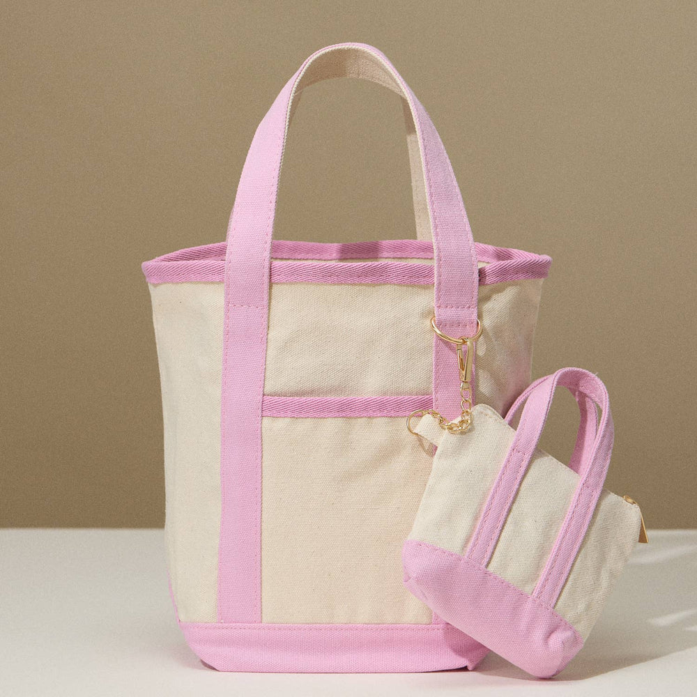 Lilla Haven - EcoCharm Cotton Everywhere - Carry Canvas Tote Bag - Small Size: Red / One - size / 5DG78049 - Pisgah Needleworks