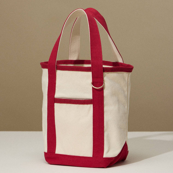 Lilla Haven - EcoCharm Cotton Everywhere - Carry Canvas Tote Bag - Small Size: Red / One - size / 5DG78049 - Pisgah Needleworks