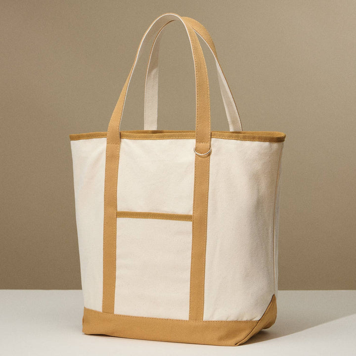 Lilla Haven - Ecofriendly Basic Cotton Canvas Everywhere Carry Tote Bag with Charm Holder: Navy / One size / 5DG78048 - Pisgah Needleworks