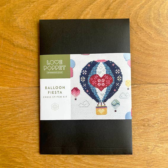 Love Poppet - Balloon Fiesta - Cross Stitch Kit - Pisgah Needleworks