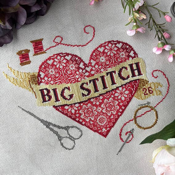 Love Poppet - Big Love for the Big Stitch - Printed Chart - Pisgah Needleworks