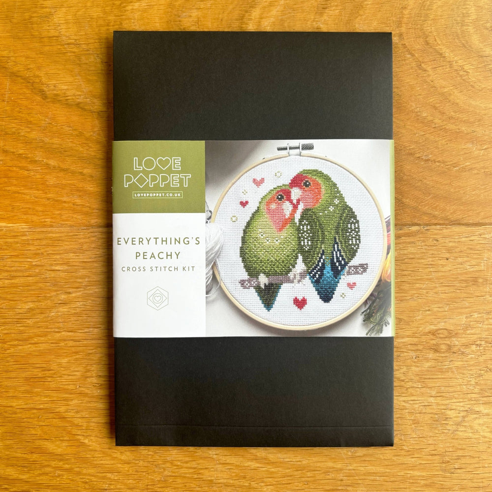 Love Poppet - Everything's Peachy - Cross Stitch Kit - Pisgah Needleworks