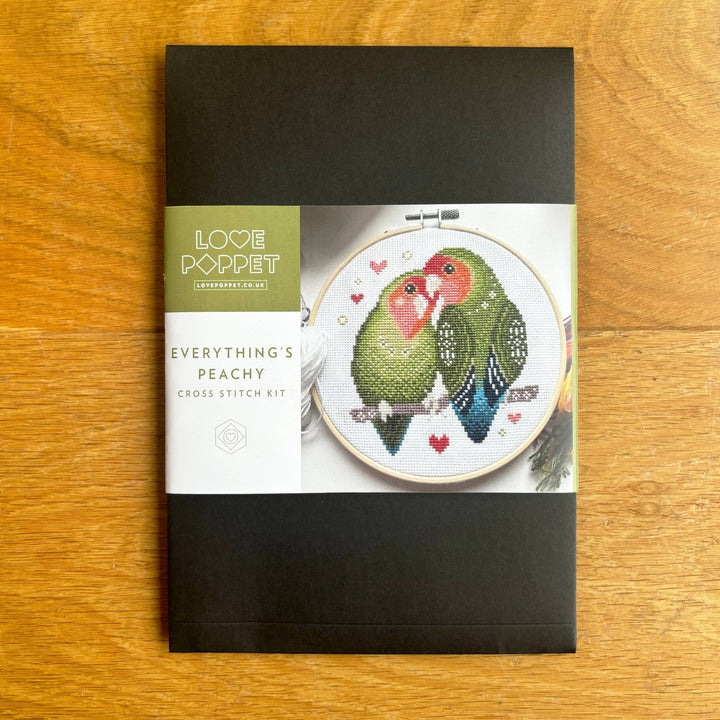 Love Poppet - Everything's Peachy - Cross Stitch Kit - Pisgah Needleworks