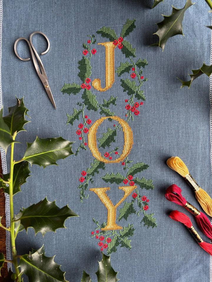 Love Poppet – Festive Joy Cross Stitch Kit | Holiday Needlecraft Design - Pisgah Needleworks