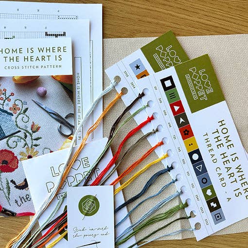 Love Poppet - Home Is Where The Heart Is - Kit - Pisgah Needleworks