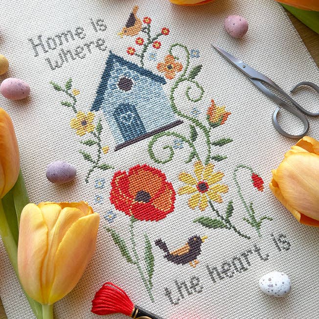 Love Poppet - Home Is Where The Heart Is - Printed Chart - Pisgah Needleworks