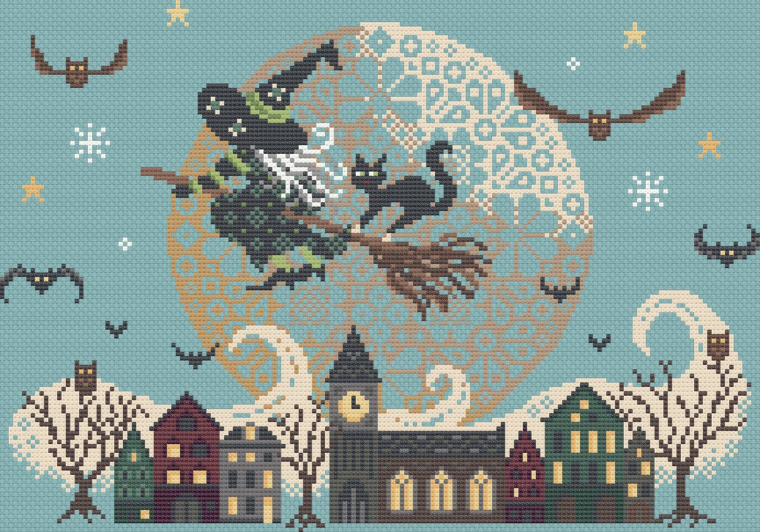 Love Poppet - Night Riders - Boxed Kit: 32ct Evenweave - Pisgah Needleworks