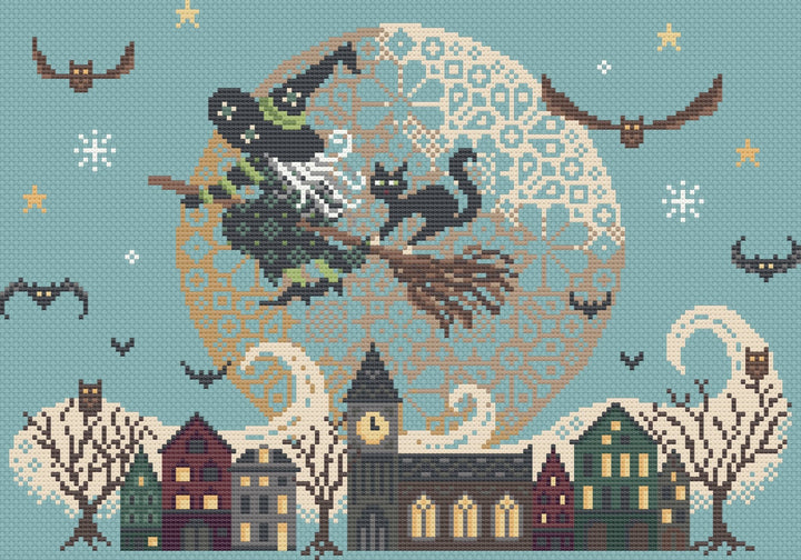 Love Poppet - Night Riders - Boxed Kit: 32ct Evenweave - Pisgah Needleworks
