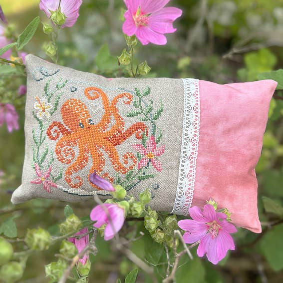 Love Poppet – Octopus Bubble Modern Cross Stitch Kit - Pisgah Needleworks