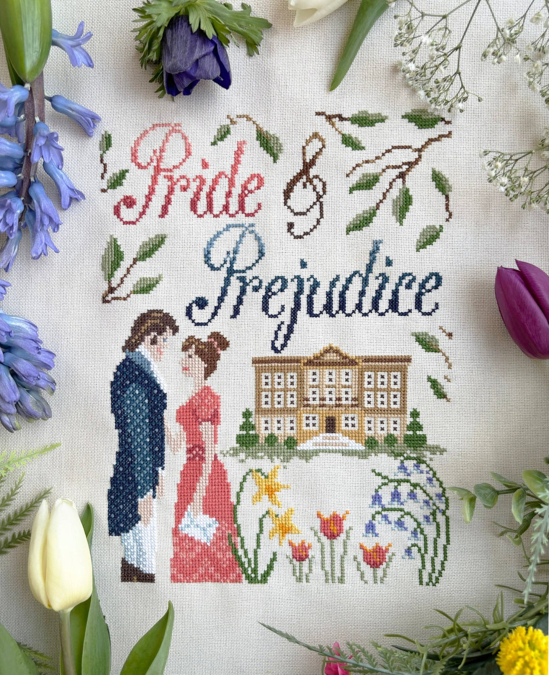 Love Poppet – Pride & Prejudice Cross Stitch Pattern | Printed Chart - Pisgah Needleworks