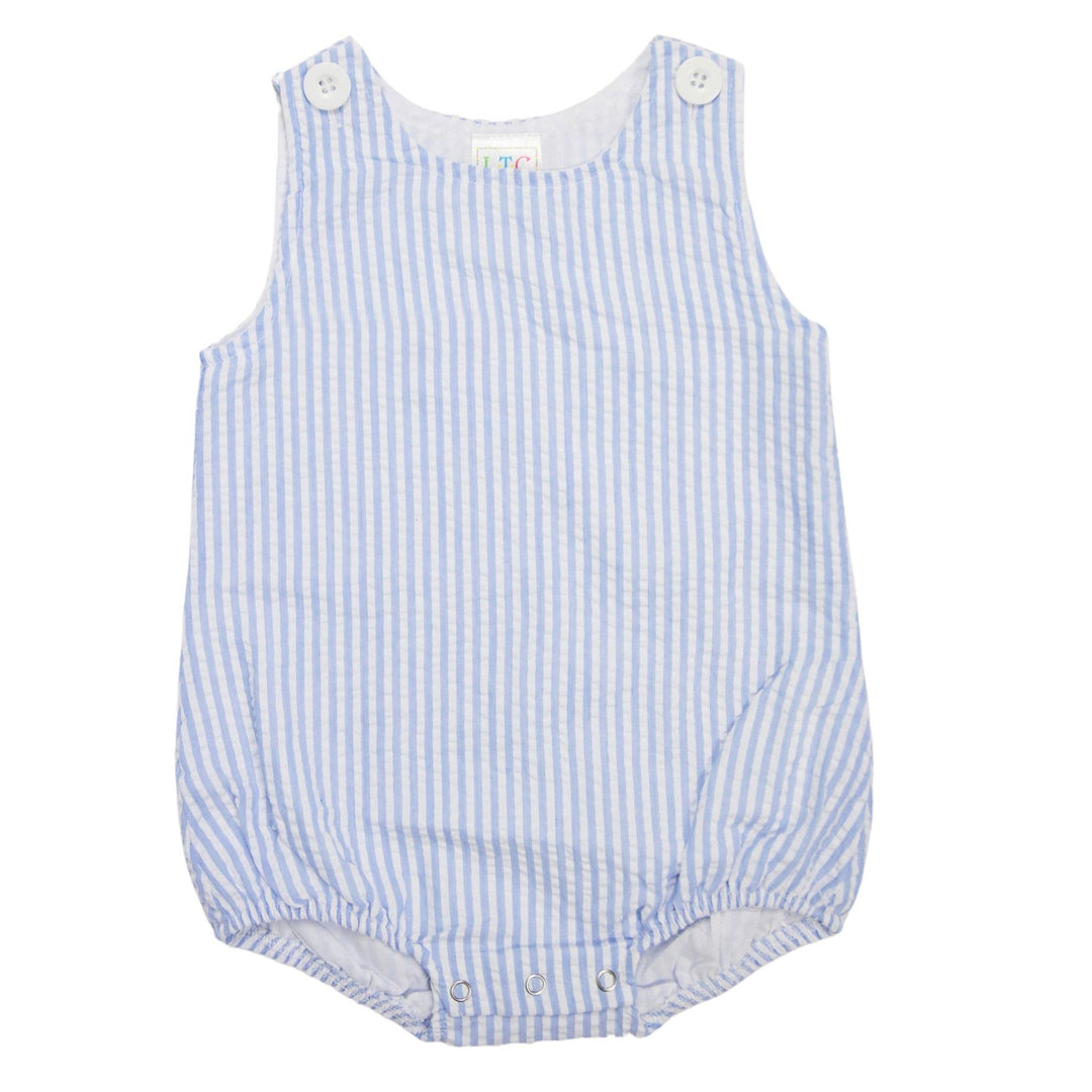 Love That Cotton - Unisex Seersucker Bubble - BLUE SEERSUCKER: 9m - Pisgah Needleworks
