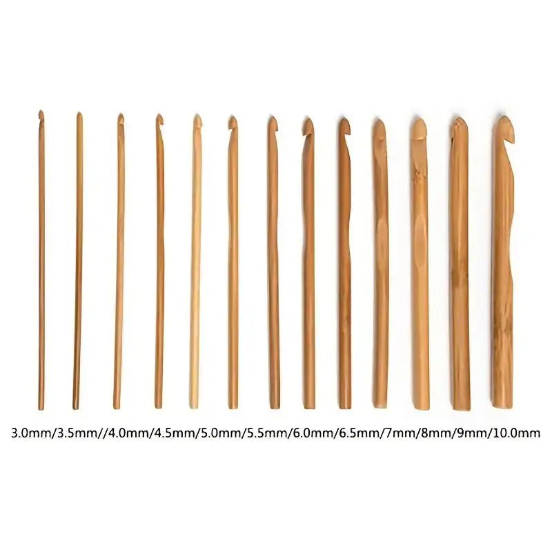 Magnifique Hearts Bamboo Crochet Hook Set – 12 Piece Set 3mm–10mm - Pisgah Needleworks